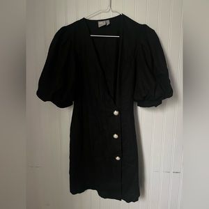 Puffer sleeved dress